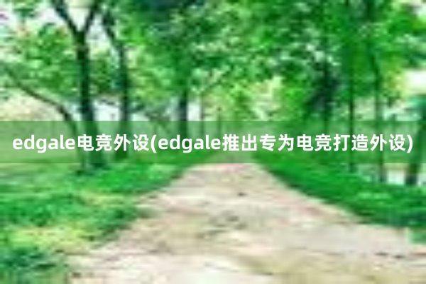 edgale电竞外设(edgale推出专为电竞打造外设)