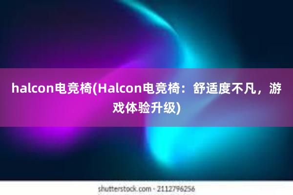 halcon电竞椅(Halcon电竞椅：舒适度不凡，游戏体验升级)