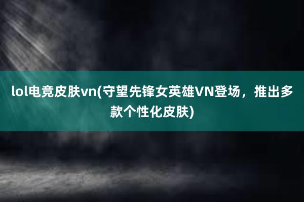 lol电竞皮肤vn(守望先锋女英雄VN登场，推出多款个性化皮肤)