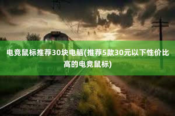 电竞鼠标推荐30块电脑(推荐5款30元以下性价比高的电竞鼠标)