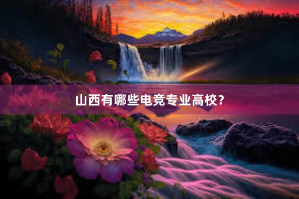 山西有哪些电竞专业高校？