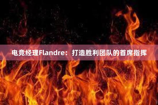 电竞经理Flandre：打造胜利团队的首席指挥