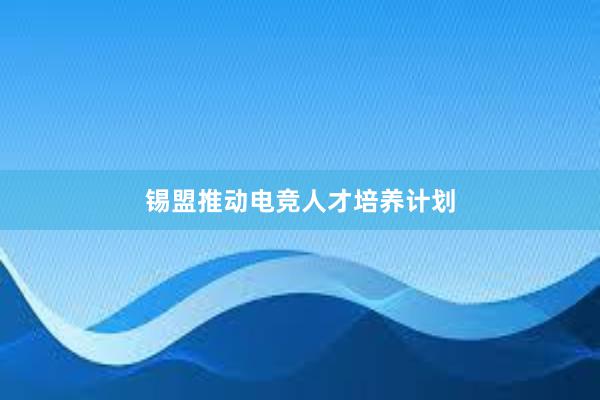 锡盟推动电竞人才培养计划