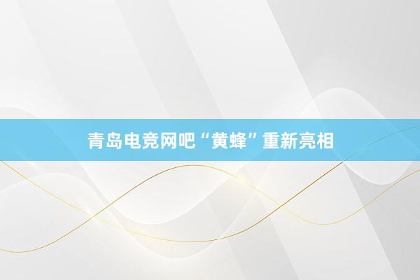 青岛电竞网吧“黄蜂”重新亮相